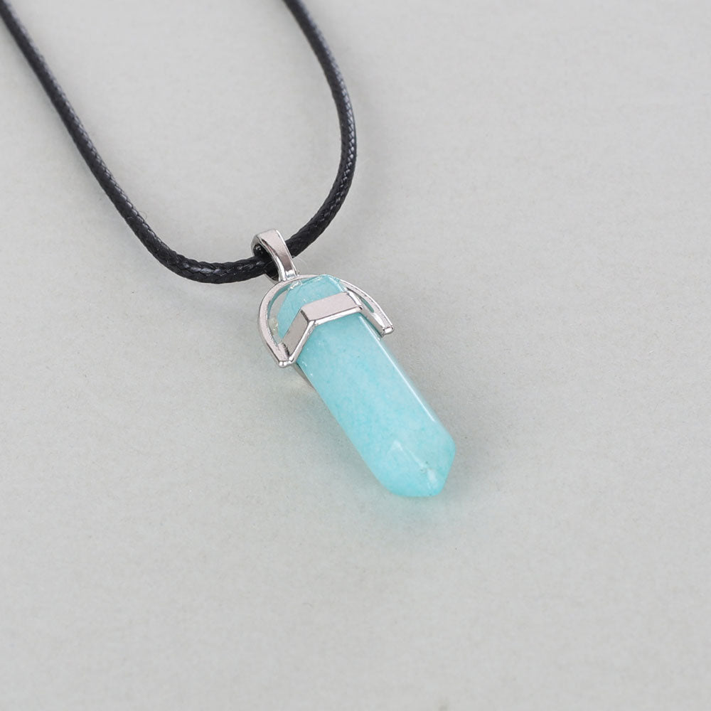 Malachite Blue Pendant - Confucian Buddha Tao