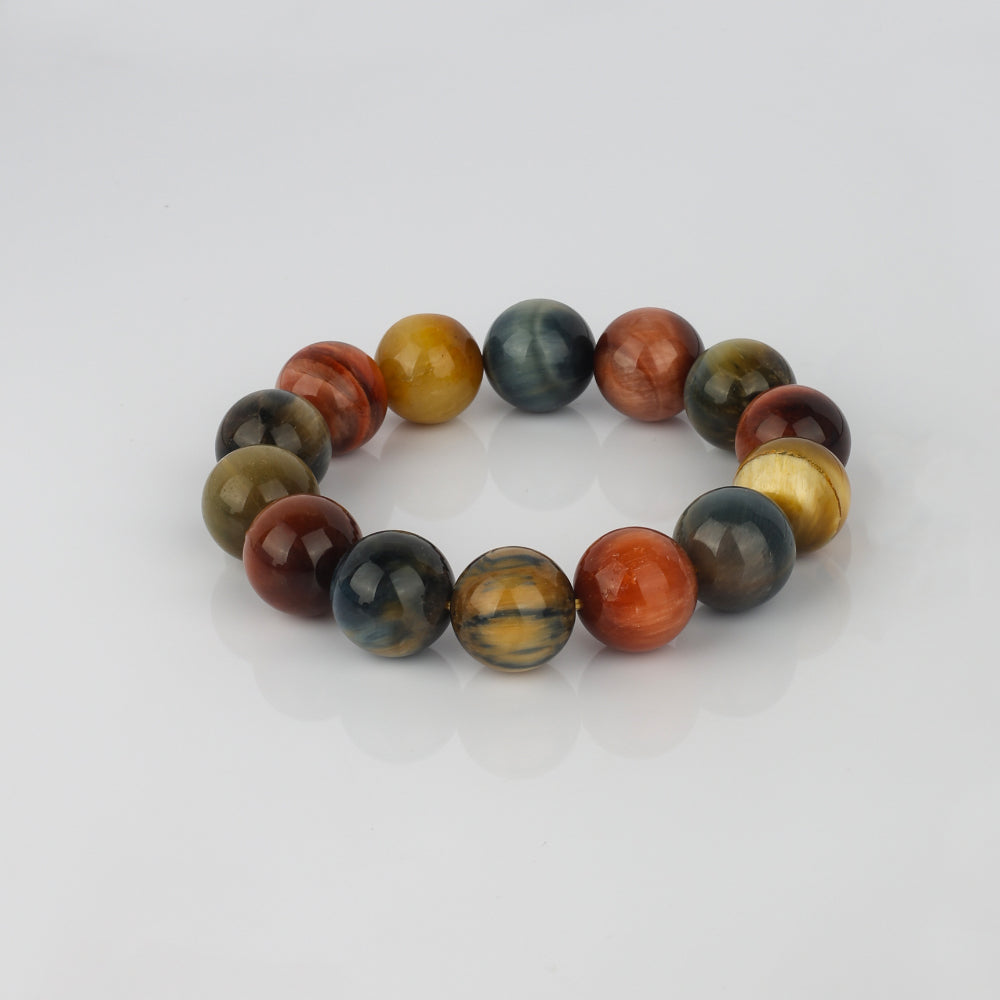 Brilliant Star Tiger Eye Stone - Confucian Buddha Tao