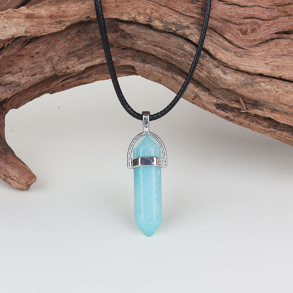 Malachite Blue Pendant - Confucian Buddha Tao