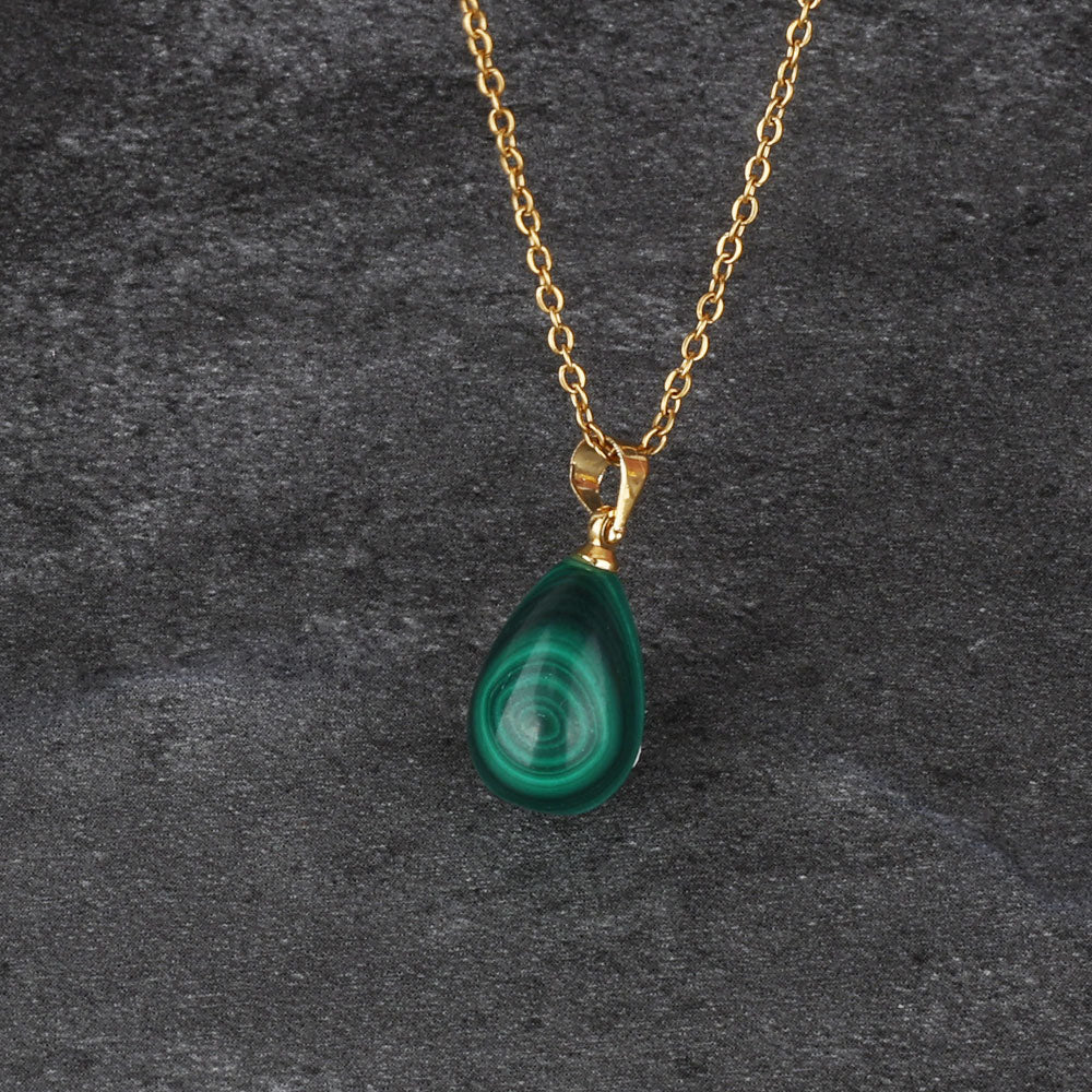 Water drop malachite - Confucian Buddha Tao