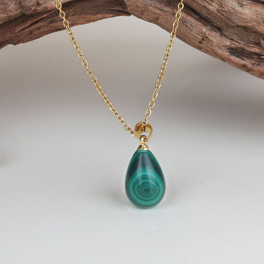 Water drop malachite - Confucian Buddha Tao