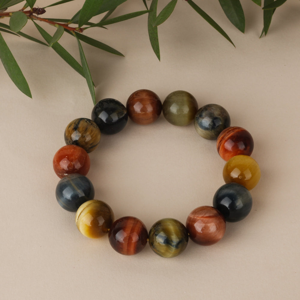 Brilliant Star Tiger Eye Stone - Confucian Buddha Tao
