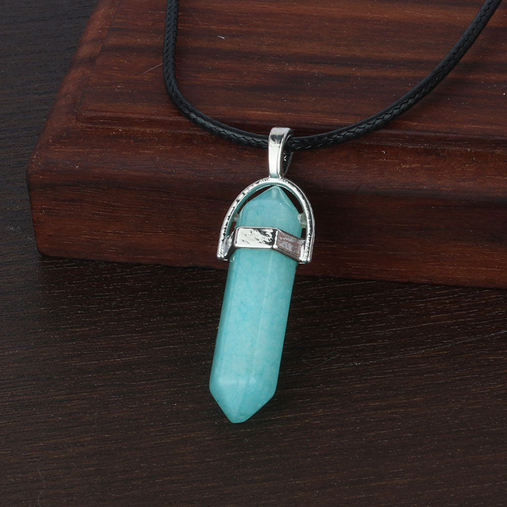 Malachite Blue Pendant - Confucian Buddha Tao