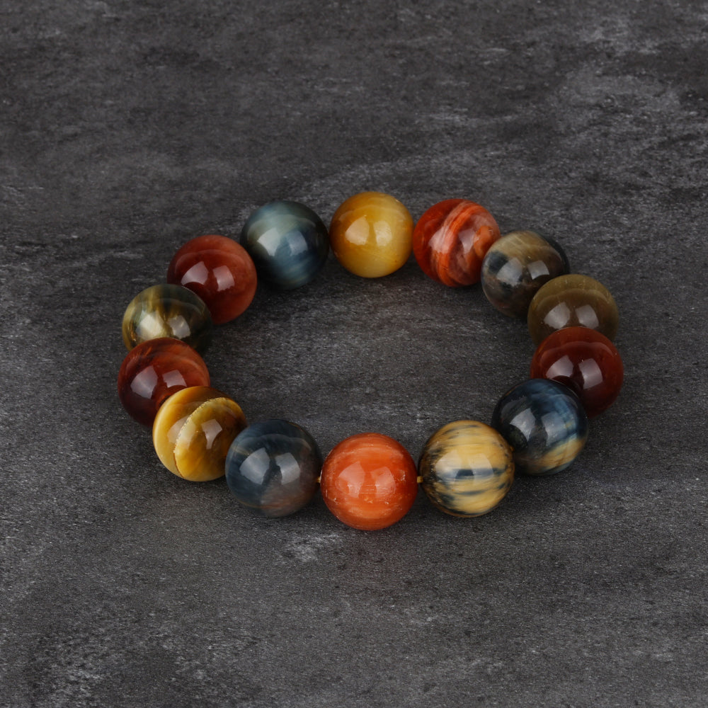 Brilliant Star Tiger Eye Stone - Confucian Buddha Tao