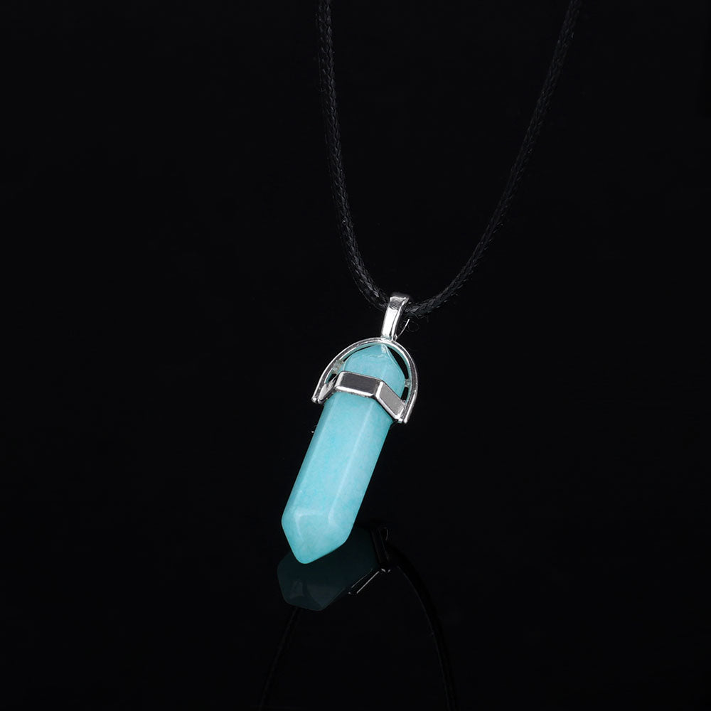 Malachite Blue Pendant - Confucian Buddha Tao