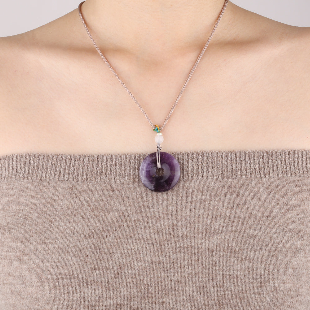 Peace lock amethyst - Confucian Buddha Tao
