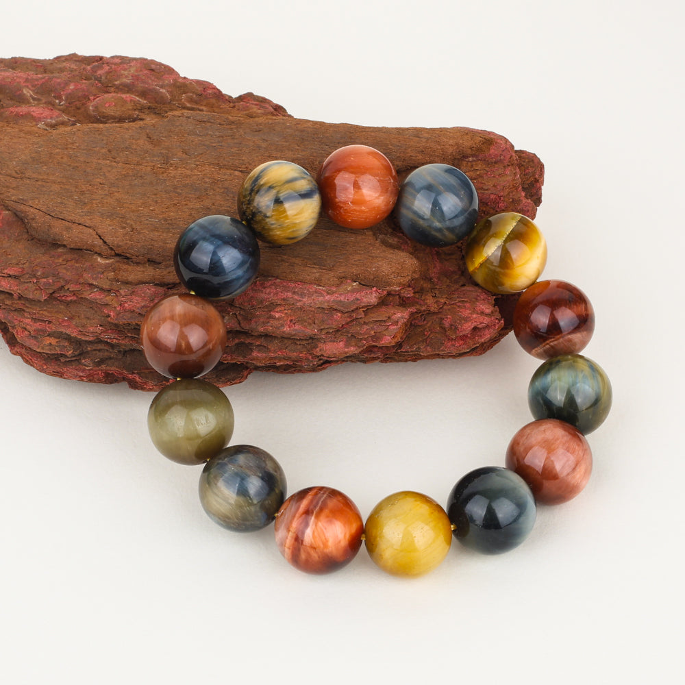 Brilliant Star Tiger Eye Stone - Confucian Buddha Tao