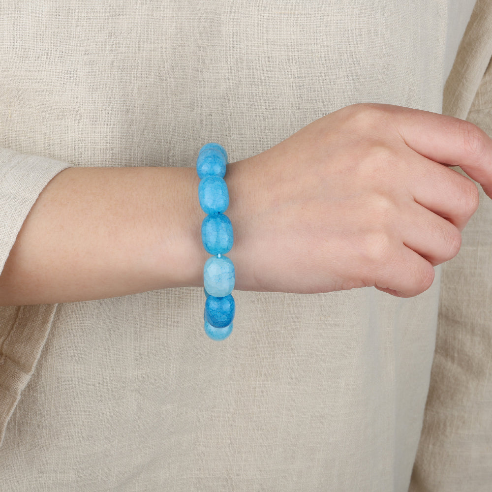 Inspire courage Blue Agate - Confucian Buddha Tao