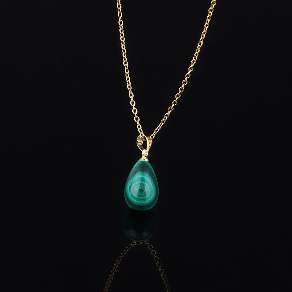 Water drop malachite - Confucian Buddha Tao