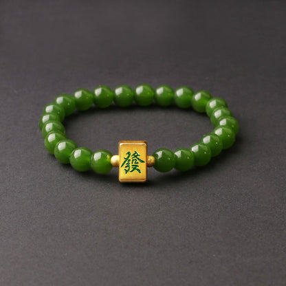 Wealth Fortune Mahjong Bracelet — Attract Wealth & Prosperity - Confucian Buddha Tao