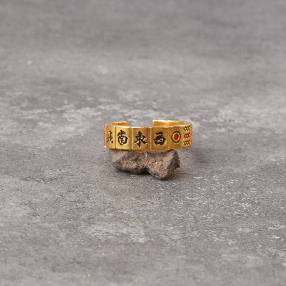 Thirteen Yao Mahjong Ring - Integrating the elements of traditional Chinese mahjong. - Confucian Buddha Tao