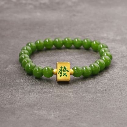 Wealth Fortune Mahjong Bracelet — Attract Wealth & Prosperity - Confucian Buddha Tao