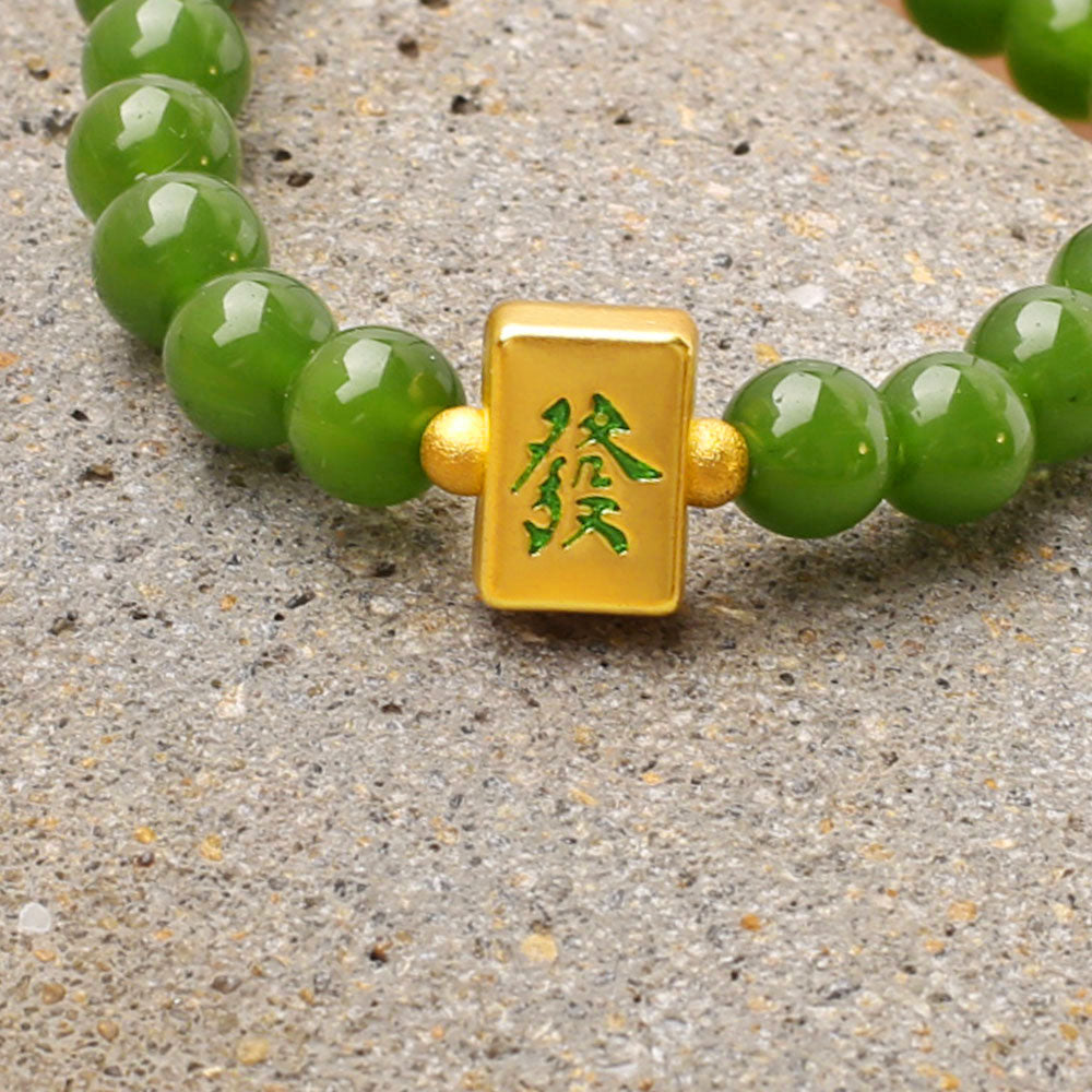 Wealth Fortune Mahjong Bracelet — Attract Wealth & Prosperity - Confucian Buddha Tao