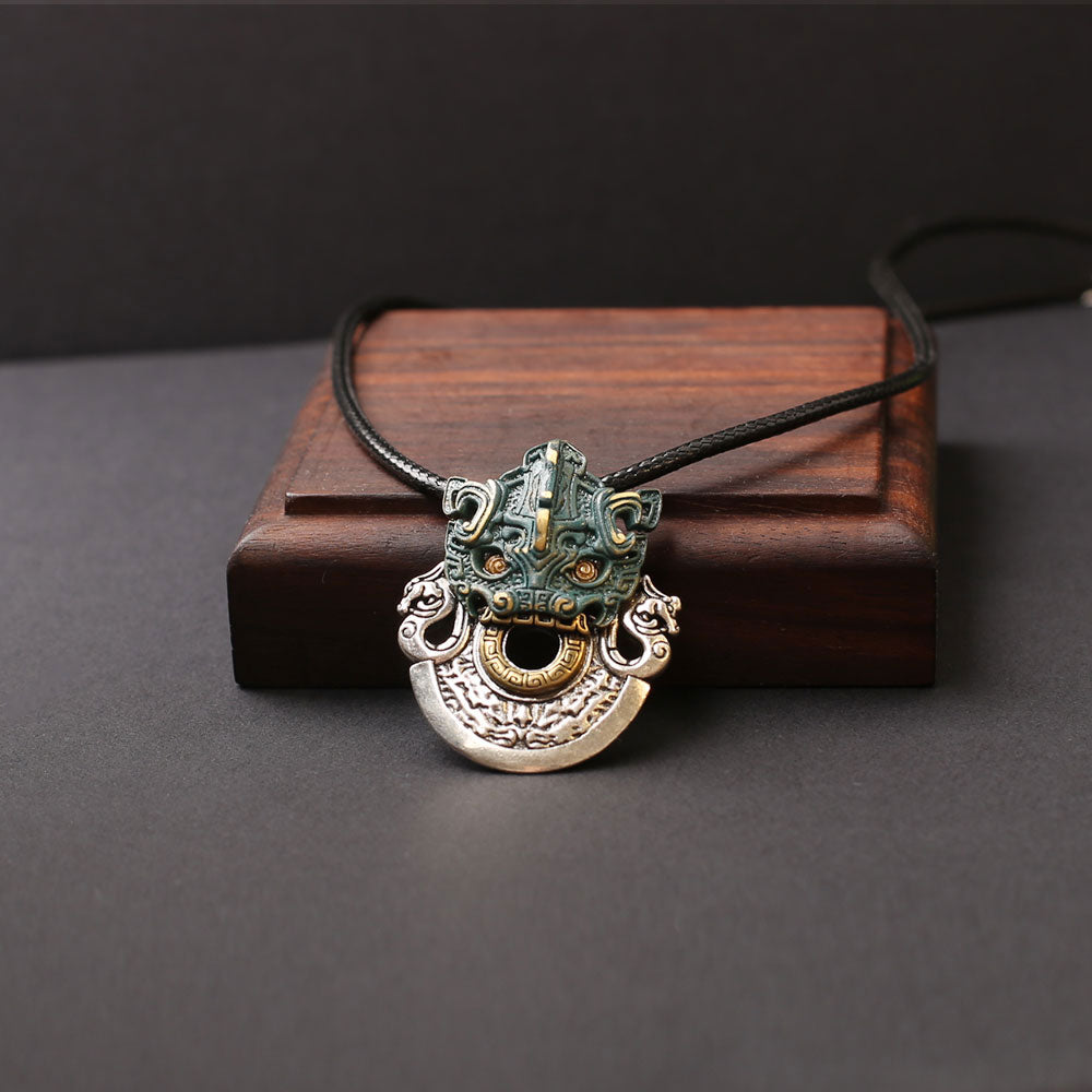 Bronze Taotie Pendant — Attract Positivity, Embrace Strength and Prosperity - Confucian Buddha Tao