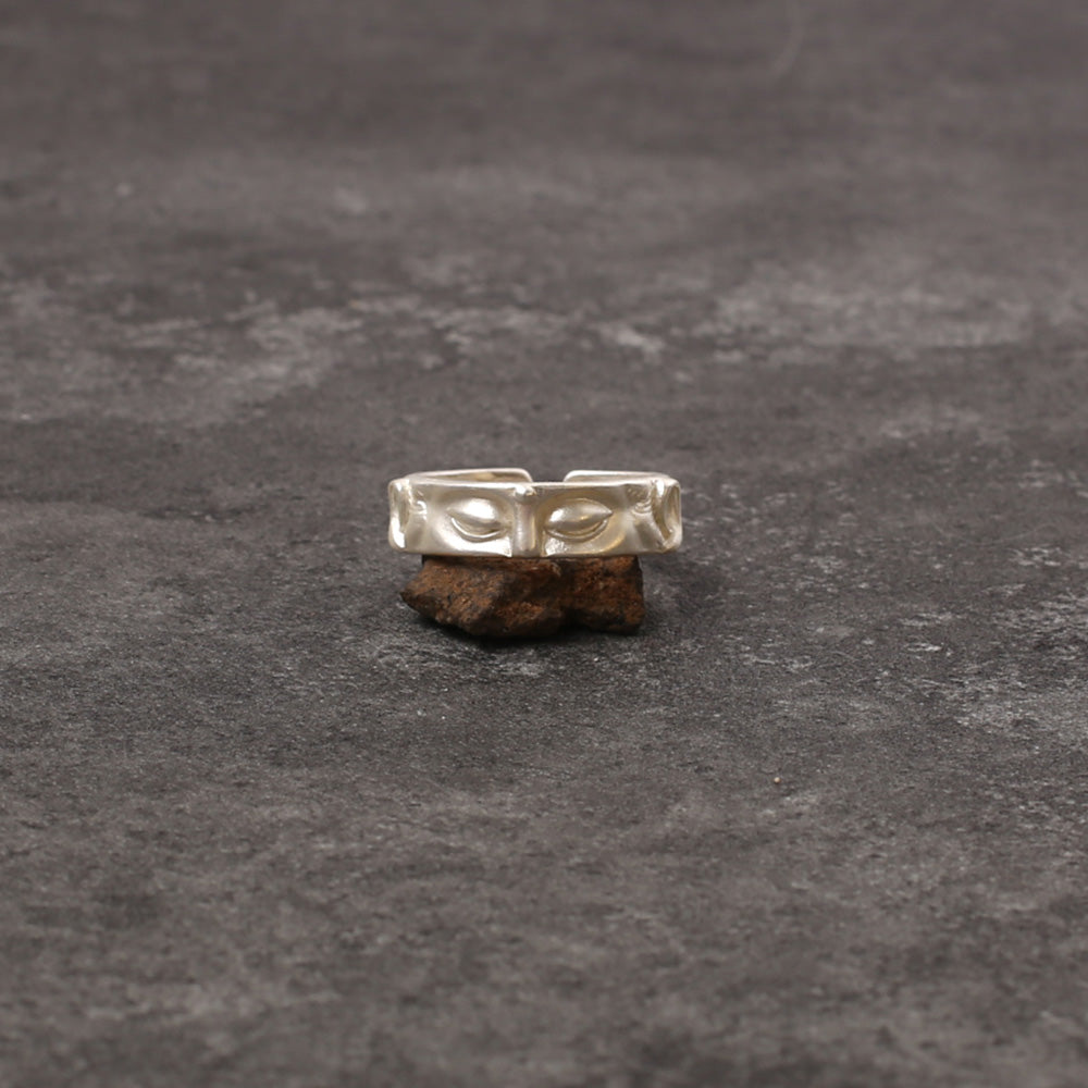 Buddha Face Ring — Buddha Speaks Not, Ancient Craftsmanship, Lucky Ring - Confucian Buddha Tao