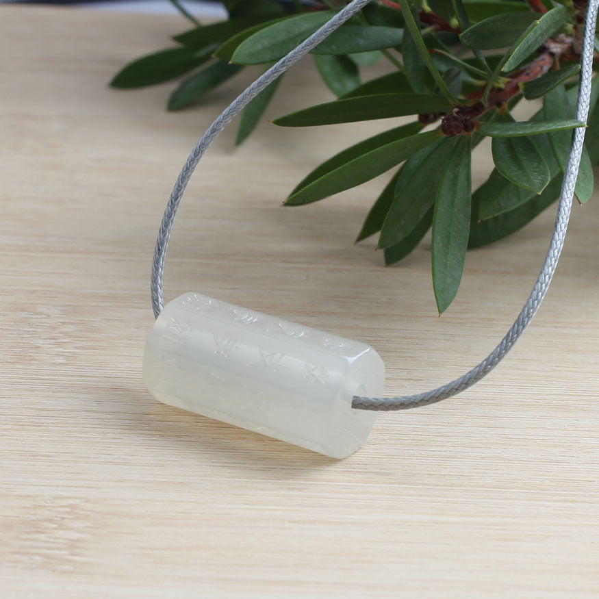 Magical Agate Smoke Pipe Pendant — Attract Health, Guard Your Well-being - Confucian Buddha Tao