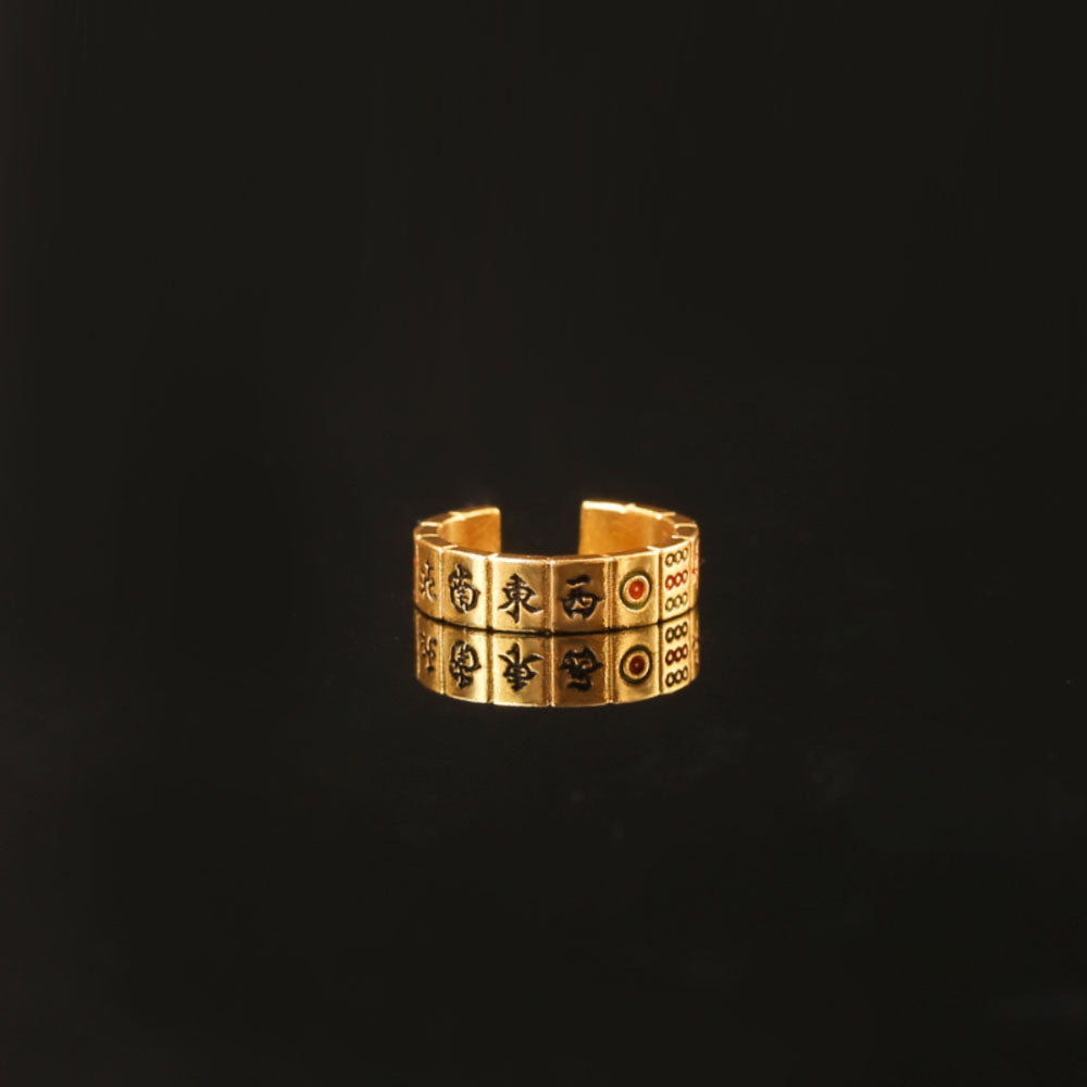 Thirteen Yao Mahjong Ring - Integrating the elements of traditional Chinese mahjong. - Confucian Buddha Tao