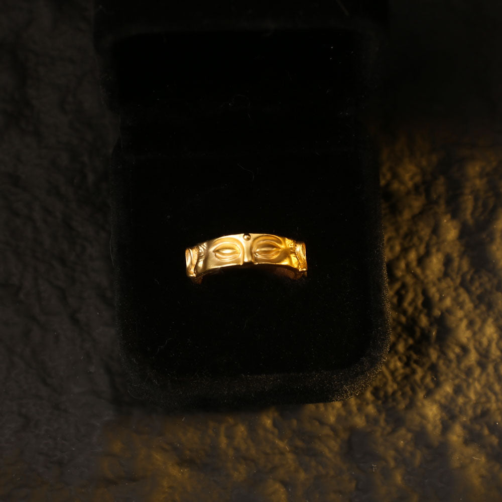 Buddha Face Ring — Buddha Speaks Not, Ancient Craftsmanship, Lucky Ring - Confucian Buddha Tao