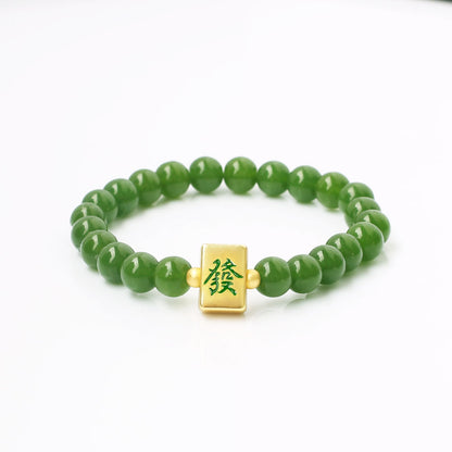 Wealth Fortune Mahjong Bracelet — Attract Wealth & Prosperity - Confucian Buddha Tao